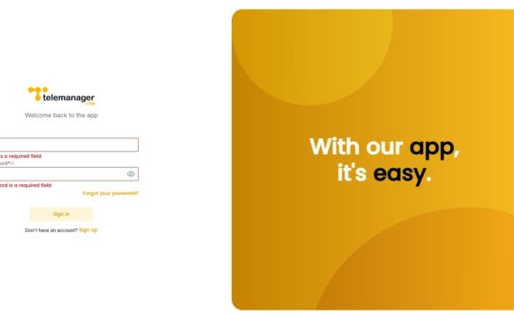 Telemanager login page